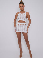 Coordenada de recorte de punto y falda de punto