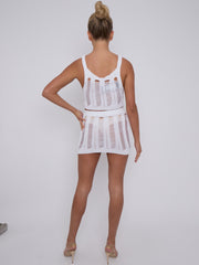 Coordenada de recorte de punto y falda de punto