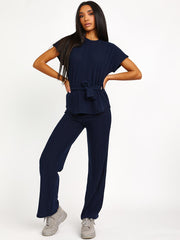 Soft Brushed Ribbed Top & Trouser Co-ord