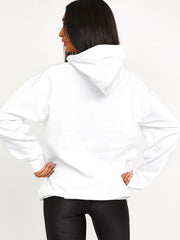 Sudadera con capucha de impresión gráfica elegante