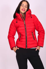 Plus Size Quilted Padded Puffer Bubble Jacket
