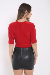 Wrap Over Slinky Bodysuit