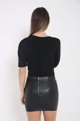 Wrap Over Slinky Bodysuit