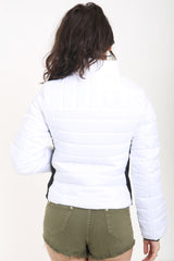 Pandelen zijkanten gewatteerde gewatteerde puffer bubbeljas