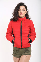 Pandelen zijkanten gewatteerde gewatteerde puffer bubbeljas