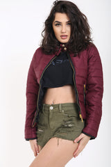 Pandelen zijkanten gewatteerde gewatteerde puffer bubbeljas