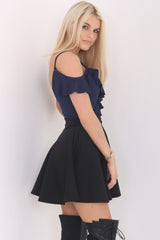 Crepe Cami Frill Bodysuit