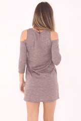 Gewebter Strickkalter Schulter -Tunika -Kleid