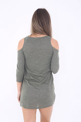 Gewebter Strickkalter Schulter -Tunika -Kleid