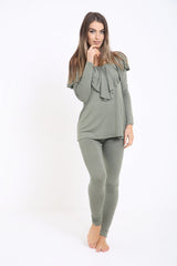 Pleated Jersey Loungewear