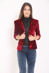 Vollgekleideter Velours -Schalthülle maßgeschneiderter Blazer