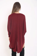 Oversized Melange Baggy Dress Top