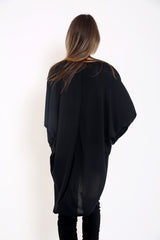 Oversized Melange Baggy Dress Top