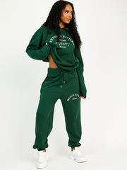 Embroidered French Riviera Hooded Fleece Co-ord