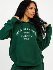 Embroidered French Riviera Hooded Fleece Co-ord