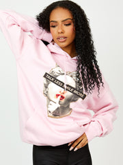 Talk Less Greek Statue Graphic Print Hoodie