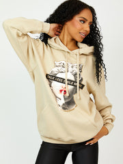 Talk Less Greek Statue Graphic Print Hoodie