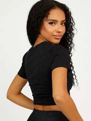 Riders Graphic Printed Crop Top