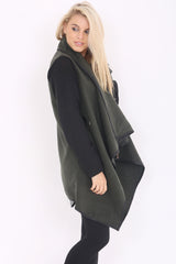 Oversized Waterfall Draped Cardigan Coat