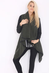Oversized Waterfall Draped Cardigan Coat