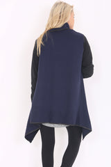 Oversized Waterfall Draped Cardigan Coat