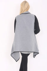 Oversized Waterfall Draped Cardigan Coat