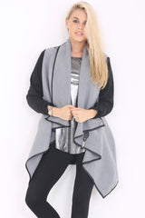 Oversized Waterfall Draped Cardigan Coat