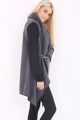 Oversized Waterfall Draped Cardigan Coat