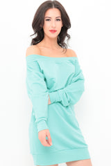 Off Shoulder Bardot Jumper Dress