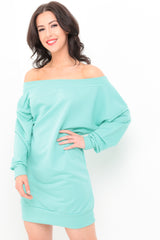 Off Shoulder Bardot Jumper Dress