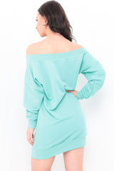 Off Shoulder Bardot Jumper Dress