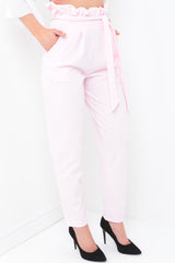 New Paper Bag Tie Waist Trousers