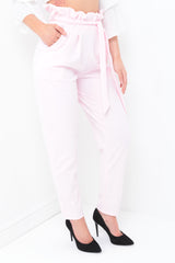 New Paper Bag Tie Waist Trousers