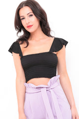 Smocked Crop Top