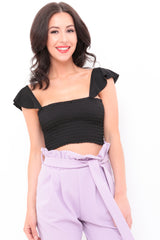 Smocked Crop Top