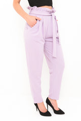 New Paper Bag Tie Waist Trousers