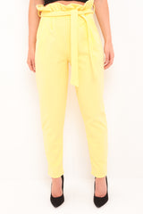 New Paper Bag Tie Waist Trousers