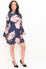 Bloesem Flace Flace en Flare Dress