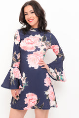 Bloesem Flace Flace en Flare Dress