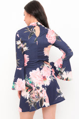 Bloesem Flace Flace en Flare Dress