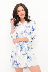 Vestido de camisa con estampado floral