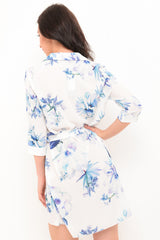 Vestido de camisa con estampado floral