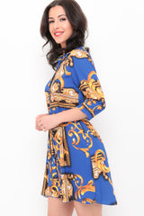 Barockmuster -Druckhemdkleid