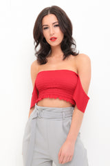 Smocked Crop Top