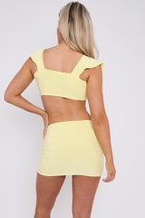 Slinky Tie Knot Crop Top & Sash Skirt Co-ord