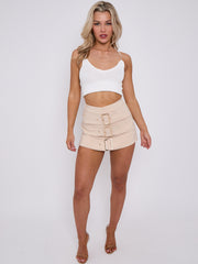 Triple Buckle Detail Skorts