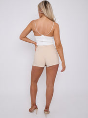Triple Buckle Detail Skorts