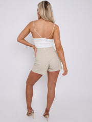 Asymmetric Wrap Skorts