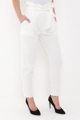 New Paper Bag Tie Waist Trousers