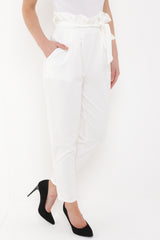 New Paper Bag Tie Waist Trousers